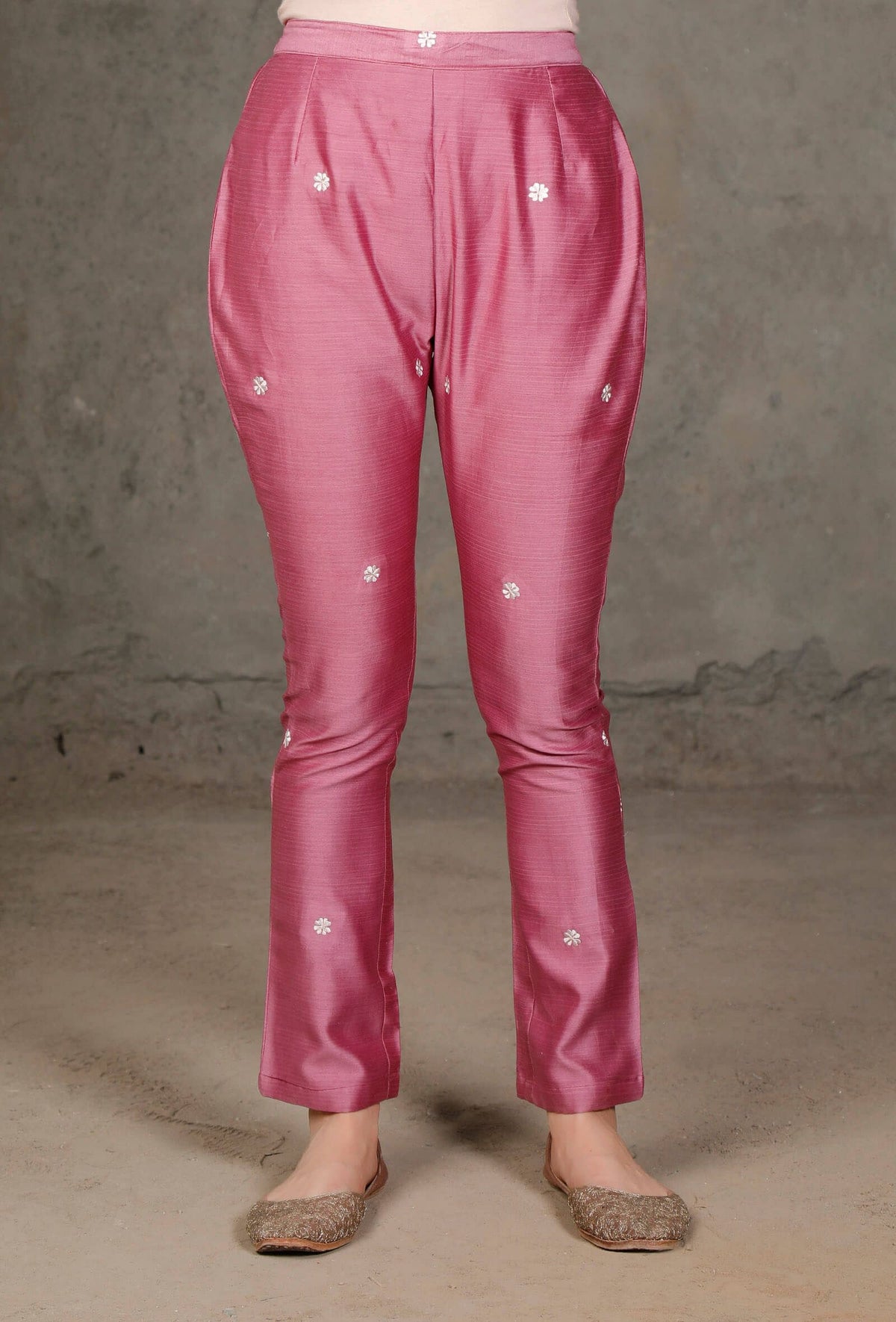 Purple Chanderi Pants サイズ S