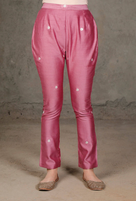 Purple Chanderi Pants サイズ S