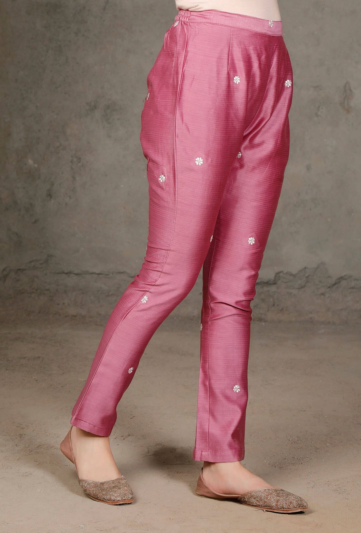 Purple Chanderi Pants サイズ S