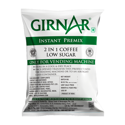 【Girnar】 Instant Premix 3 In 1 Coffee (1kg Vending Pack) Low Sugar