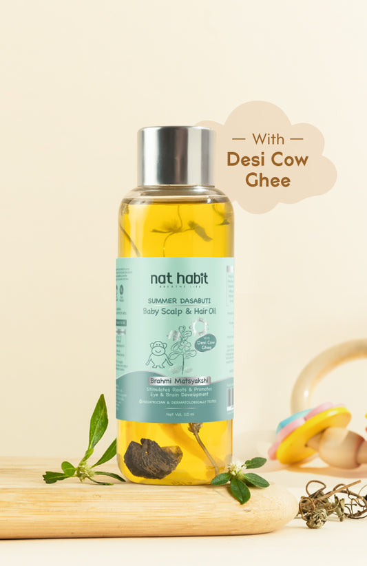 Brahmi Matsyakshi Summer Baby Hair & Scalp Oil 110ml