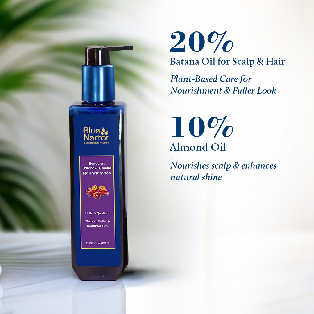 Batana & Almond Hair Shampoo for Hair Growth (17 herbs, 200ml) 200ml