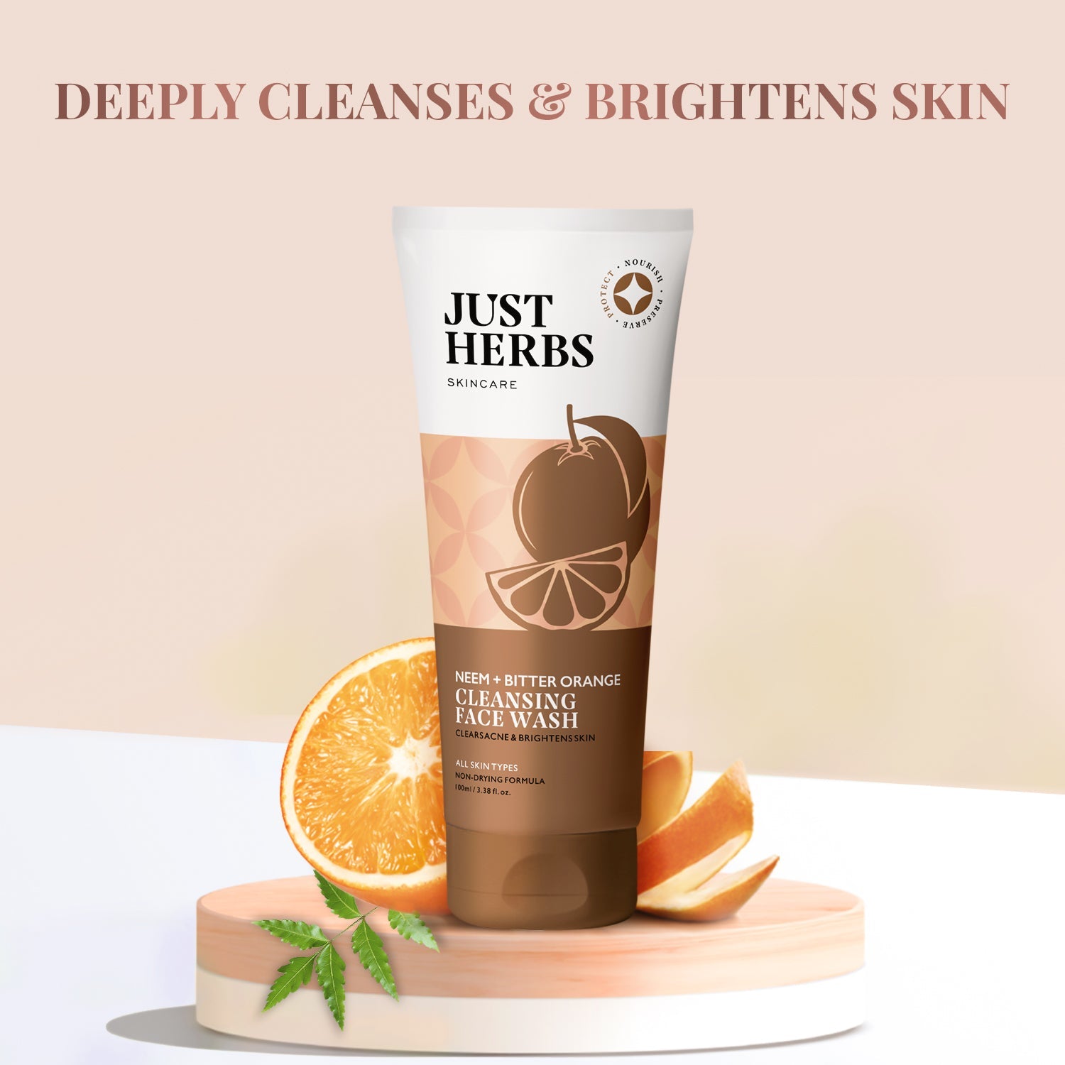Cleansing Face Wash with Neem and Bitter Orange / Silksplash 200ml