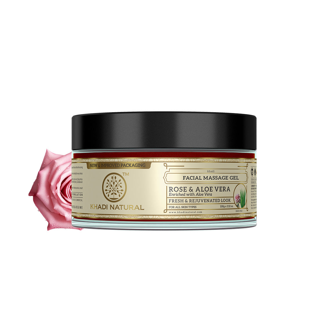 Rose Aloe Vera Face Massage Gel Combo Pack Of 2 100gm Each
