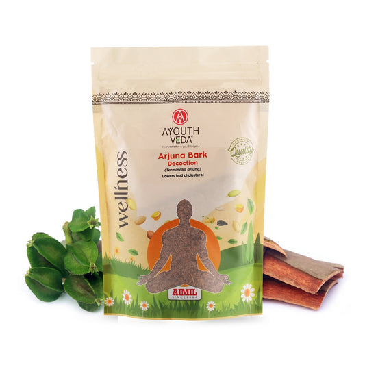 Arjuna Bark Decoction | Pure Terminalia arjuna Cardiac Tonic for Heart Strength, Healthy Cholesterol & Improved Circulation | Antioxidant-Rich Ayurvedic Herbal Drink for Cardiovascular Wellness | Net Qty: 200g 200g