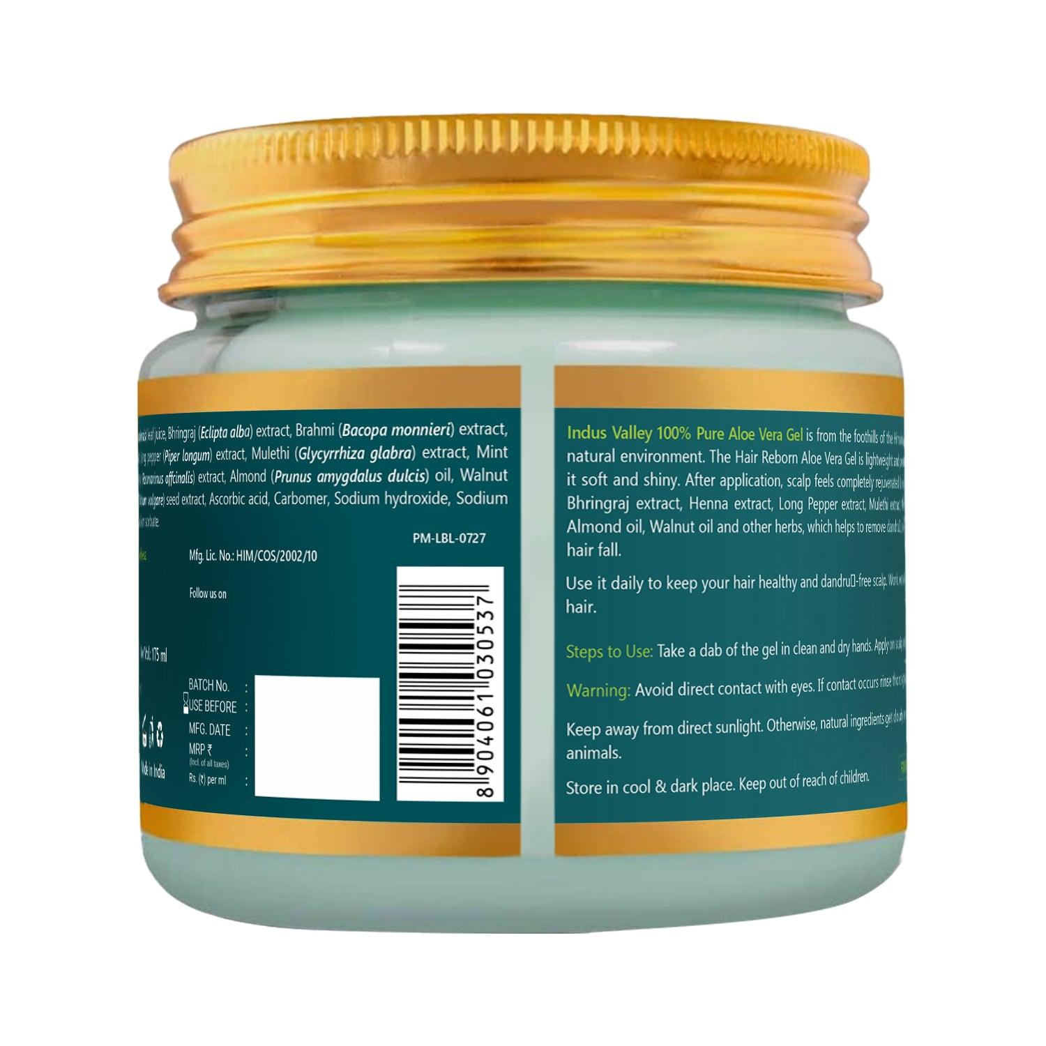 Bio Organic Hair Reborn Aloe Vera Gel With Bhringraj & Walnut Oil - 175ml 175ml