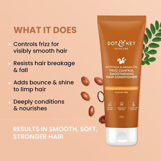 Moringa & Argan Frizz Control Hair Conditioner 120ml