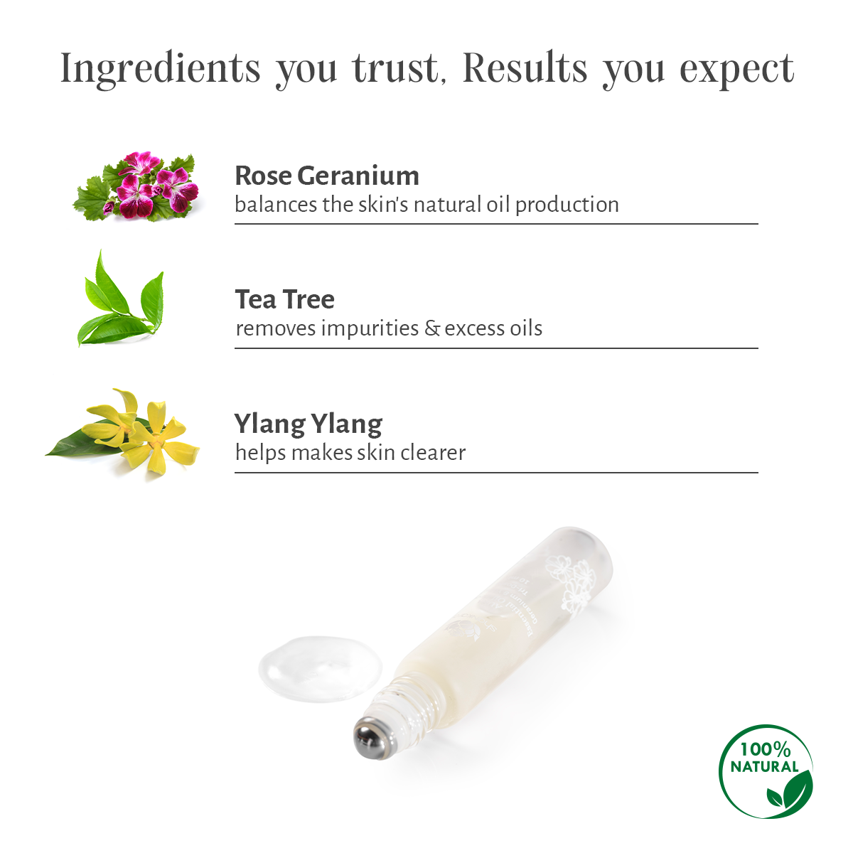 Aura Essential Oil Deodorant - Geranium & Ylang Ylang, 10 ml by Shankara 10ml
