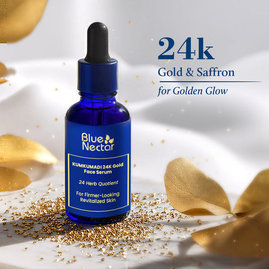 Kumkumadi 24K Gold Serum for Face with Advanced Skin Repair and Firming (24 herbs) 10ml