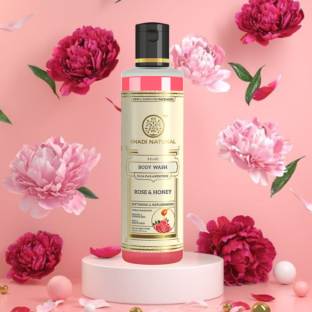 Rose & Honey Body Wash SLS & Paraben Free 210ml