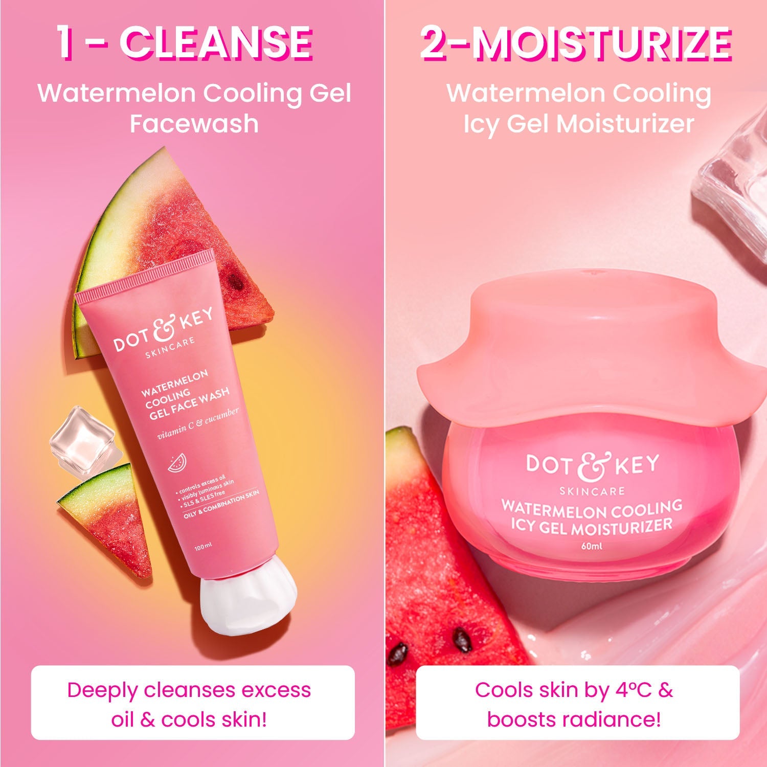 Cleanse + Moisturize Watermelon Duo 160ml