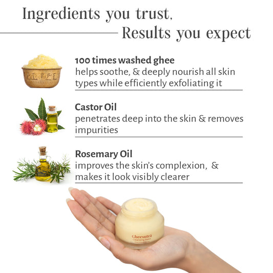 Gheesutrā Cleansing Balm | Enhance your cleansing ritual with Ghee | 45 ml 45ml