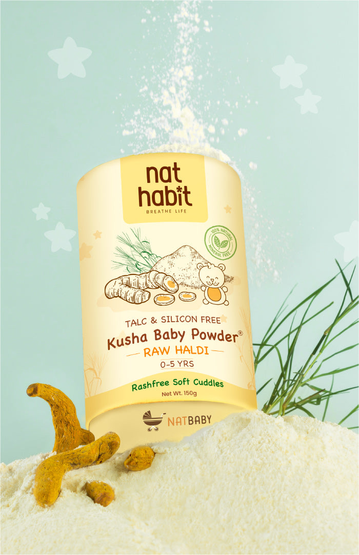 Kusha Baby Powder - Raw Haldi 150g