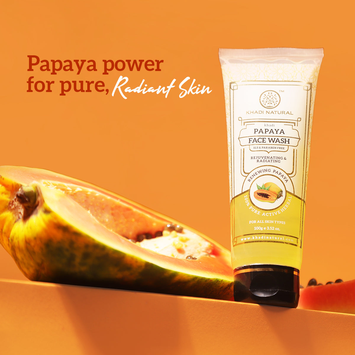 Papaya Face Wash SLS & Paraben Free 100gm