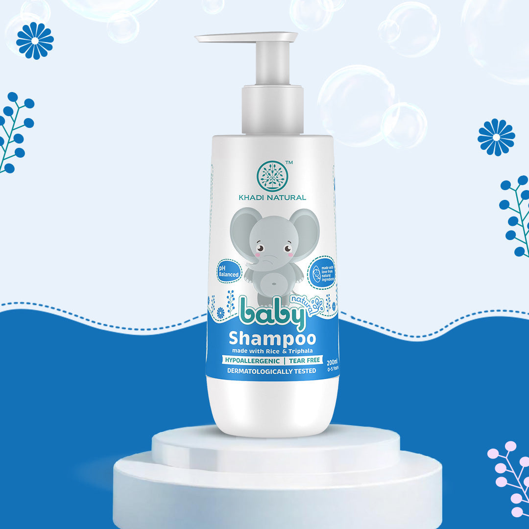 Baby Hair Cleanser Made with Rice and Triphala, Tear-free Baby Shampoo 200ml