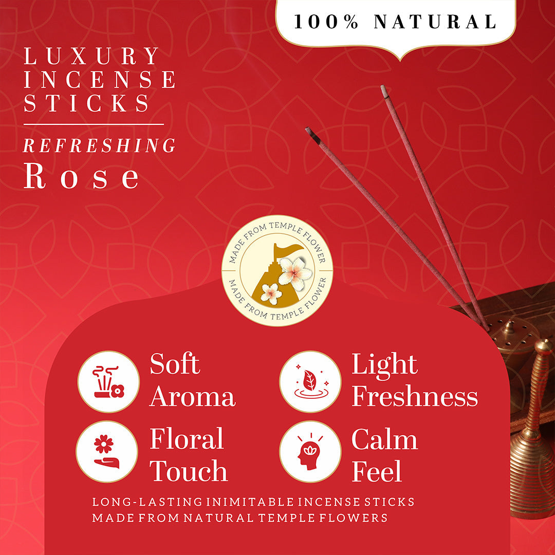 Incense Sticks Rose Combo (Pack of 3)