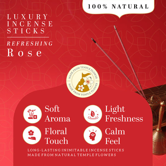Incense Sticks Rose Combo (Pack of 3)
