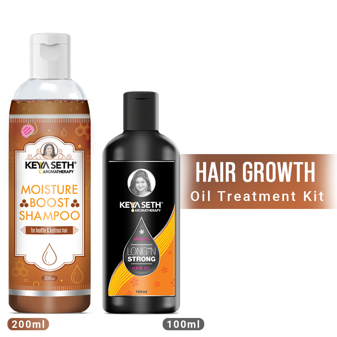 Hair Growth Oil Treatment Kit – Moisture Boost Shampoo & Alopex Long N Strong Hair Oil with Rosemary, Tea Tree, Honey & Provitamin B5 for Hydration, Strength & Hair Growth 300ml