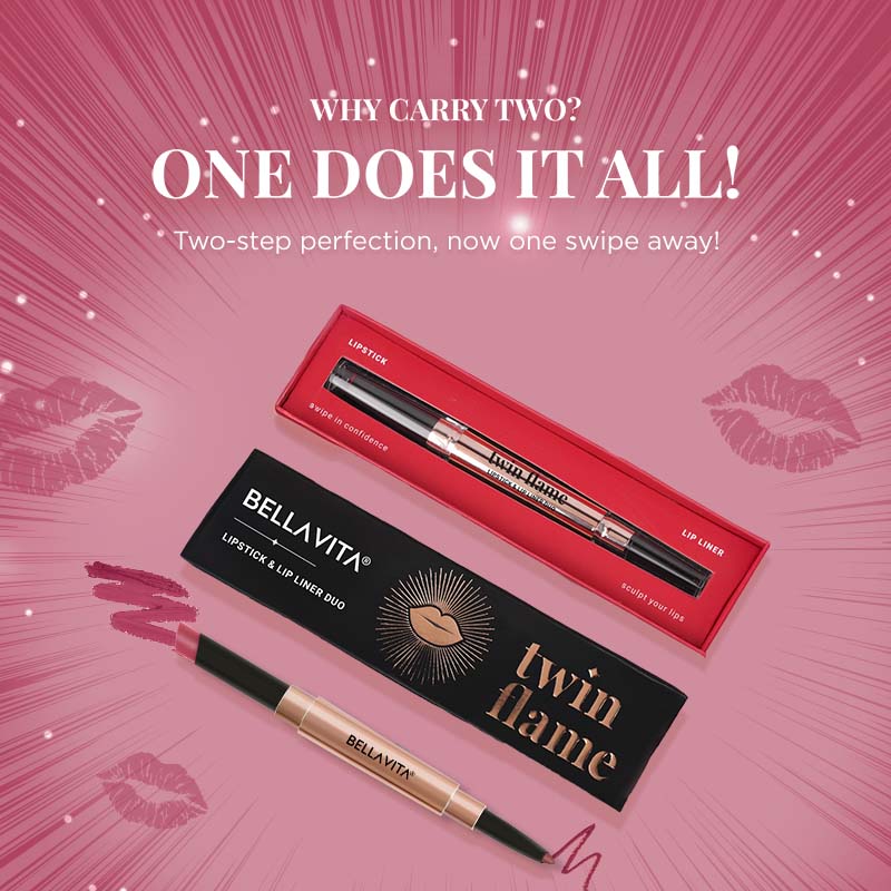 TWIN FLAME- LIPSTICK & LIP LINER DUO