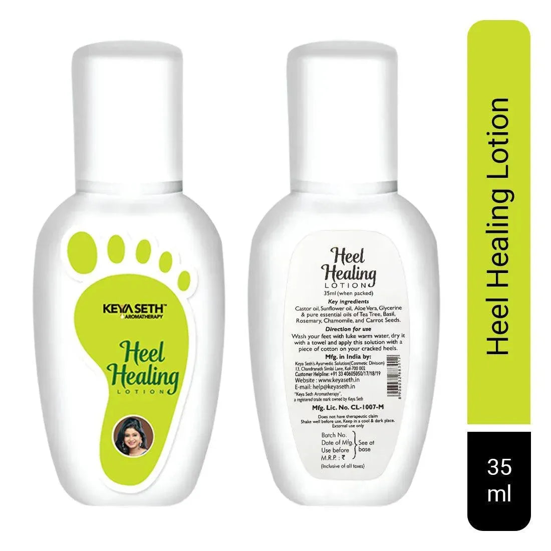 Heel Healing Lotion, for Softens Hydrates Dry Feet, Moisturizes & Repairs Cracked Heel Enriched with Tea Tree Oil & Glycerin 50ml