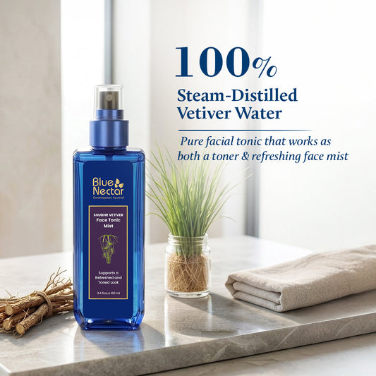 Shubhr Vetiver Water Face Tonic Mist | Skin Tightening | Alcohol Free (100ml) 100ml