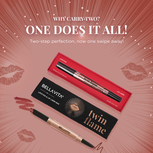 TWIN FLAME- LIPSTICK & LIP LINER DUO