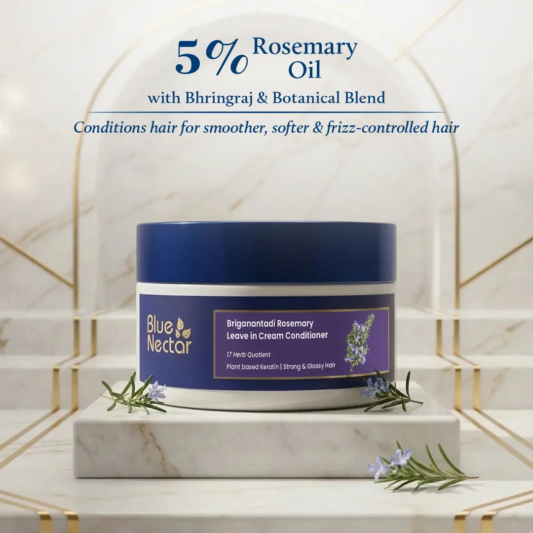 Rosemary Leave-in Conditioner With Natural Keratin for Hair Growth & Frizz-Free Hair (16 Herbs, 200g) 200g