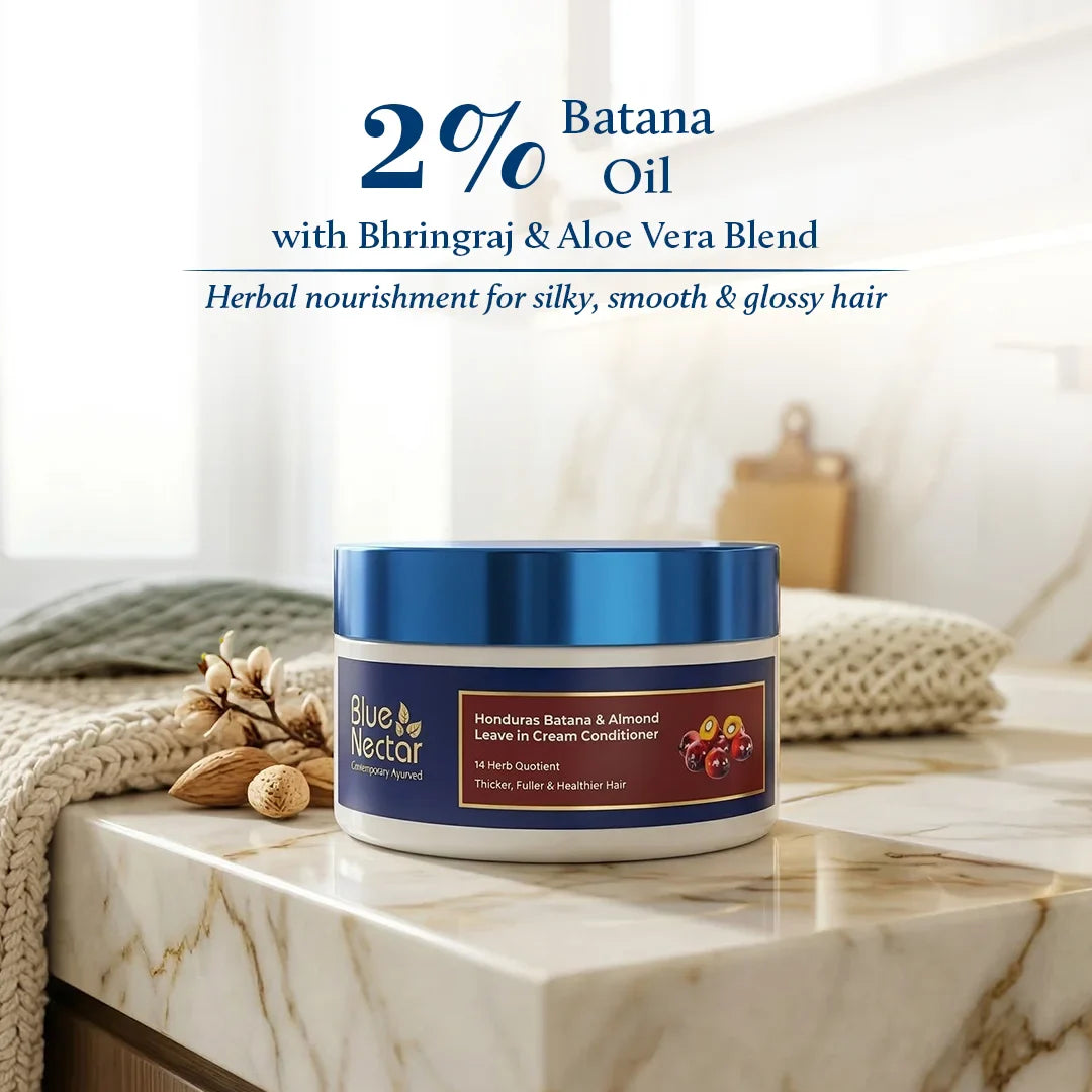 Batana & Almond Leave-In Conditioner for Soft, Smooth, and Manageable Hair (14 Herbs, 200g) 200g