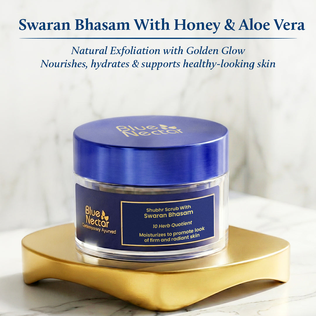 Gold Face Scrub for Glowing Skin with Walnut & Kumkumadi (12 herbs, 50g) 50g