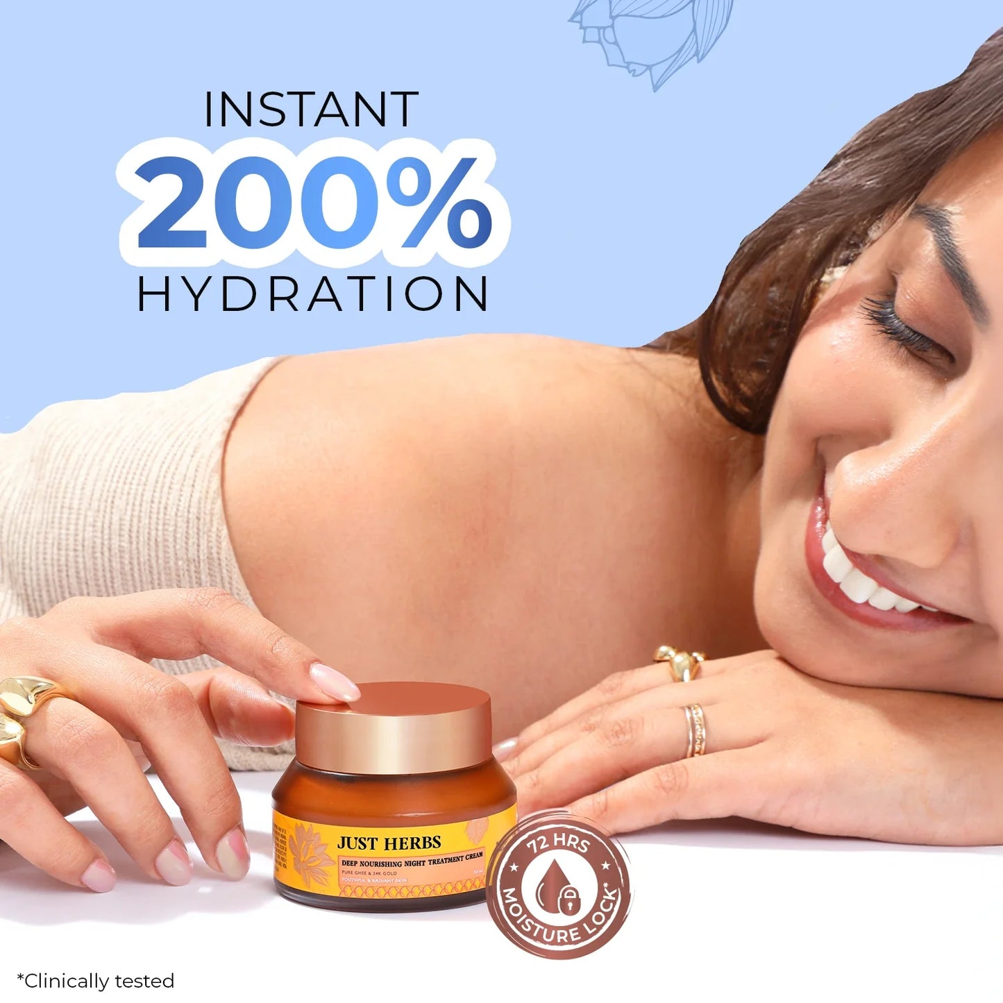 Pure Ghee & 24K Gold Deep Nourishing Night Treatment Cream 50ml