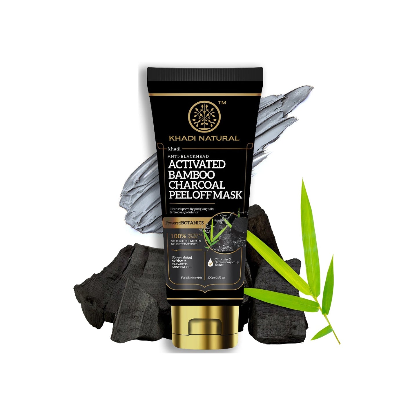 Activated Bamboo Charcoal Peel Off Mask 100gm