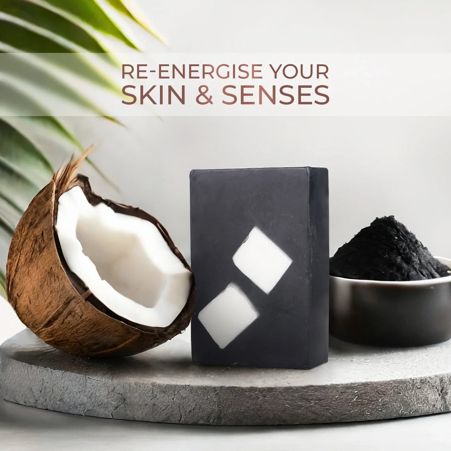 Deep Cleansing Bathing Bar with Coconut and Activated Charcoal 100g