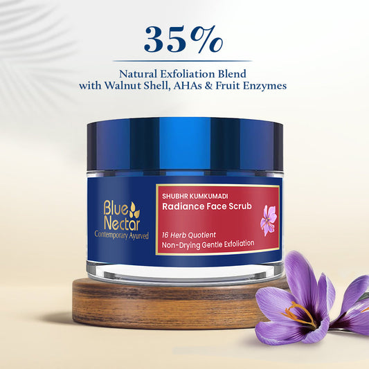 Shubhr Kumkumadi Natural Face Scrub for Glowing Skin (16 Herbs, 50g) 50g