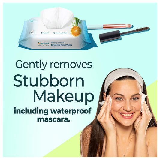 Himalaya Makeup Removal Tangerine Facial Wipes 10's