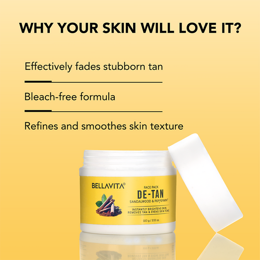 【Bella Vita】 De-Tan Face Pack - 100g｜デタン フェイスパック｜100g