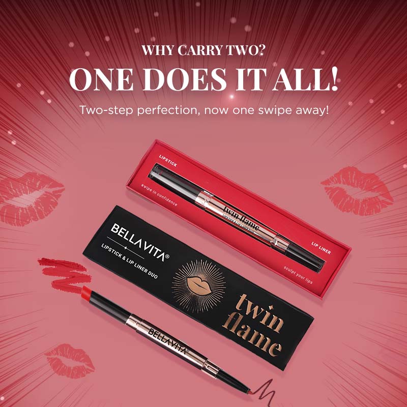 TWIN FLAME- LIPSTICK & LIP LINER DUO