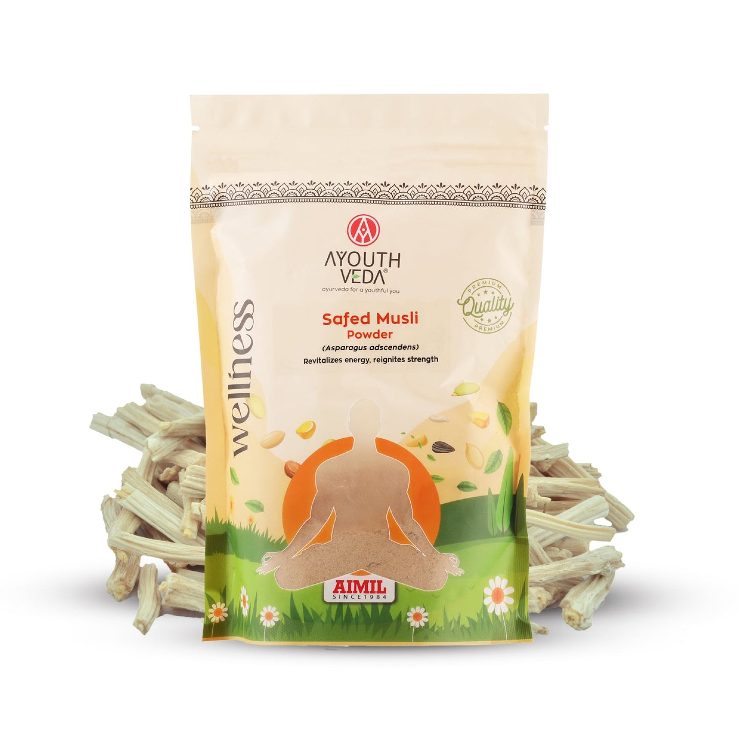 Safed Musli Powder | Pure Ayurvedic Asparagus adscendens for Strength, Stamina & Vitality | Supports Energy, Immunity & Physical Endurance | Natural Rejuvenator & Performance Booster | Net Qty: 200g 200g