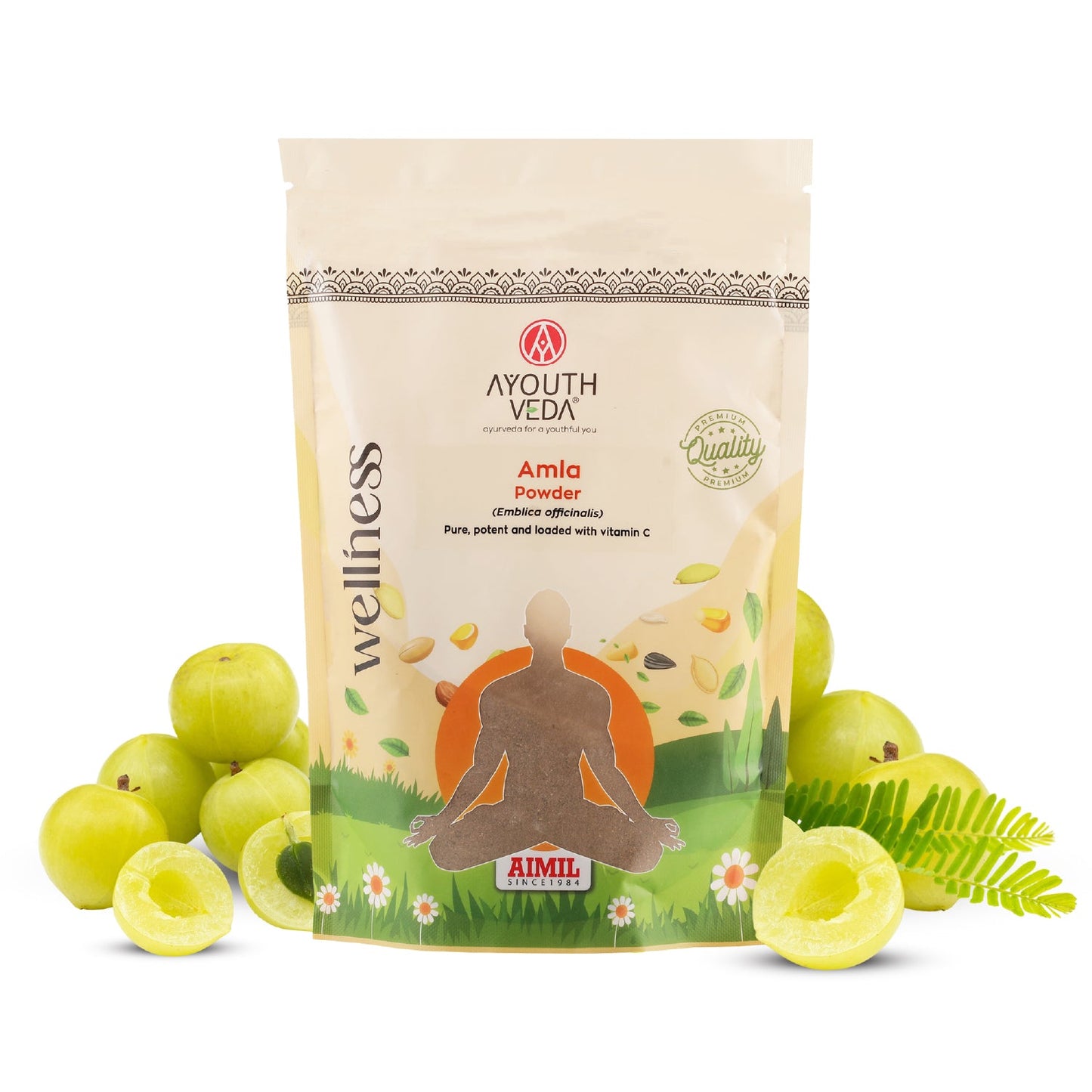 Amla Powder – Indian Gooseberry for Immunity, Hair, and Skin Wellness - Net Qty: 200g 200g