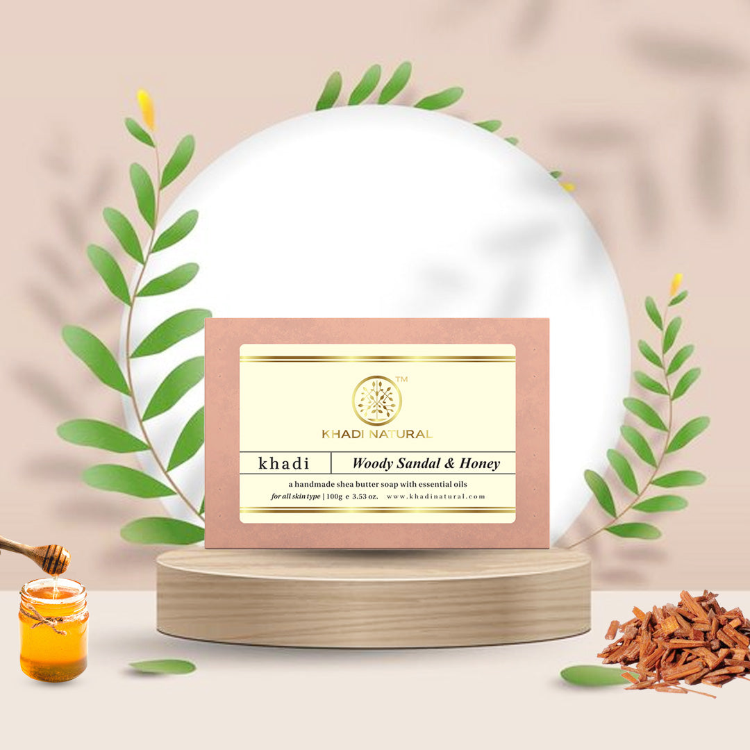 Woody Sandal & Honey Soap Combo Pack Of 8 100gm Each