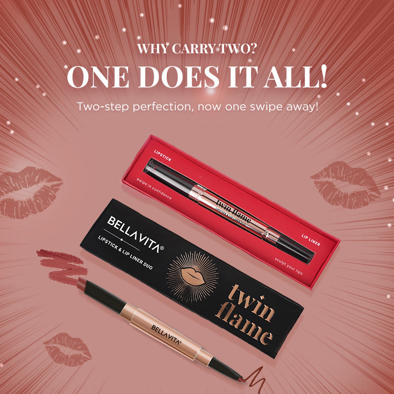 TWIN FLAME- LIPSTICK & LIP LINER DUO