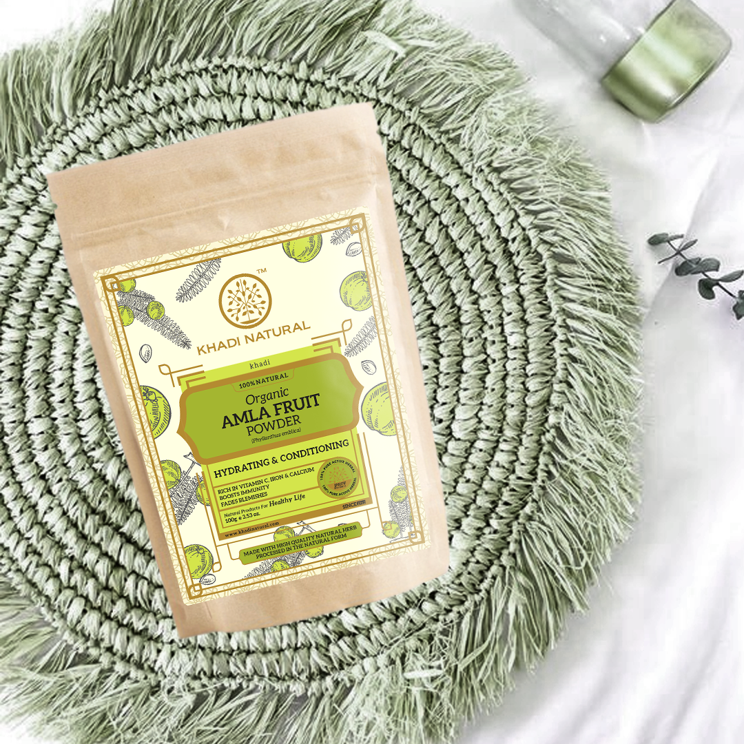 Organic Amla Fruit Powder For Hair Care - 100% Natural 100gm