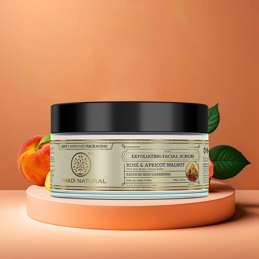 Apricot & Walnut Face Cream Scrub with Rose 100gm