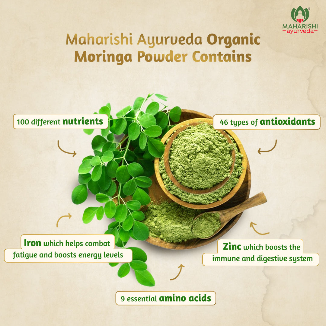 Organic Moringa Powder | Boost Energy, Skin & Immunity Naturally