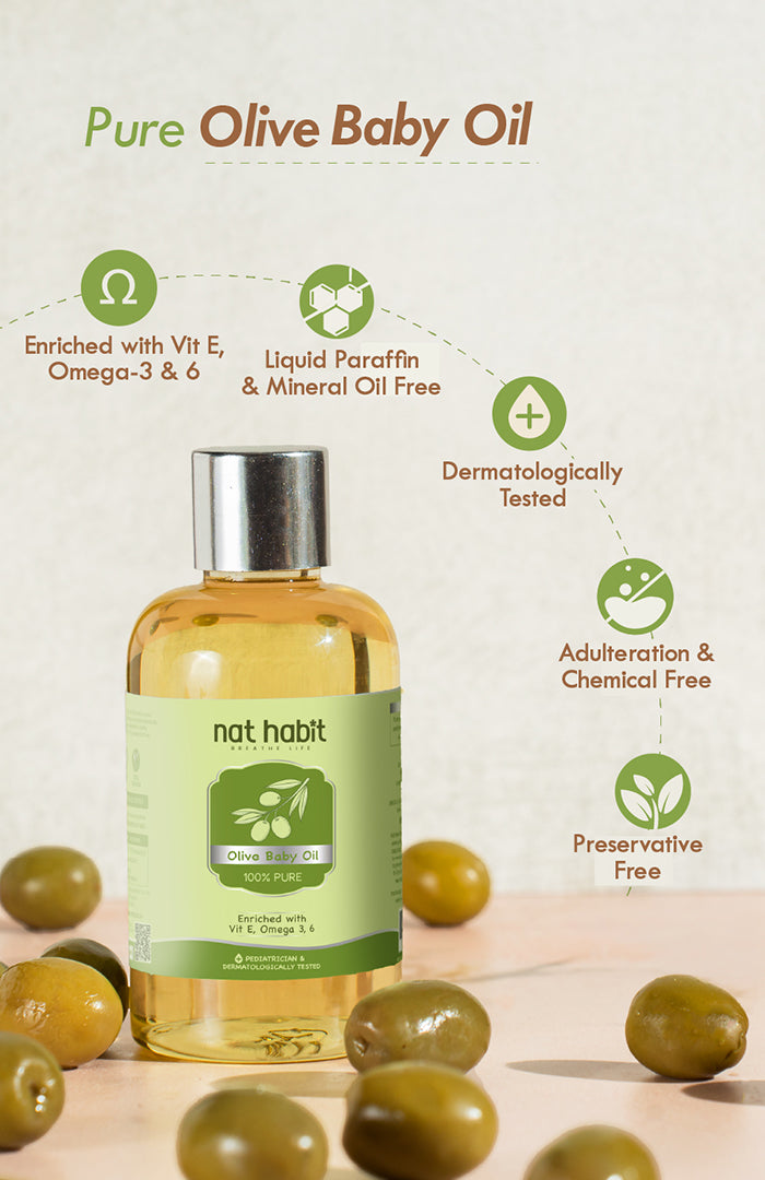 Pure Olive Baby Oil 200ml