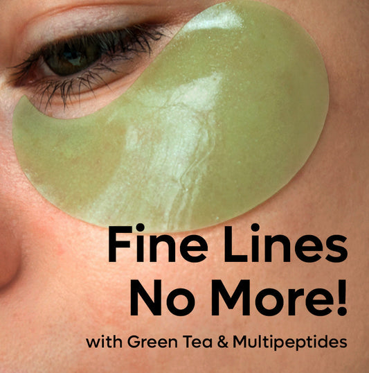 Green Tea Hydrogel Under Eye Patches with 1% Caffeine (15 Pairs)