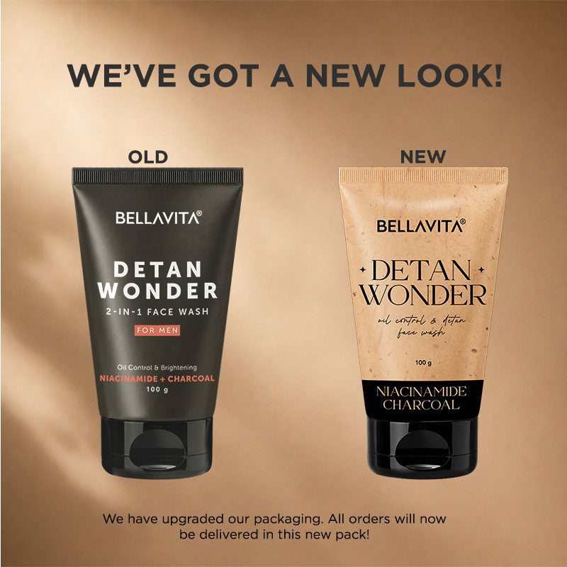 【Bella Vita Organic】 DETAN WONDER Oil Control & Detan Facewash (Pack Of 3)｜デタンワンダー オイルコントロール 洗顔料 3本セット｜100g×3