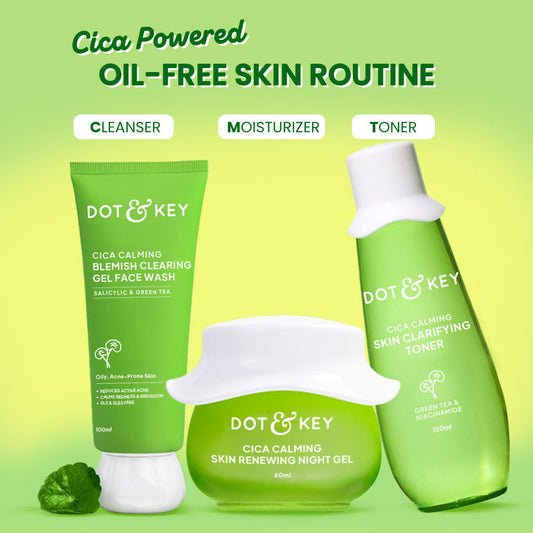 【Dot & Key】 Acne Control CTM Night Care Regime｜ニキビコントロール CTMナイトケアセット｜310ml