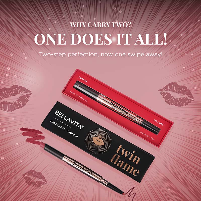 TWIN FLAME- LIPSTICK & LIP LINER DUO