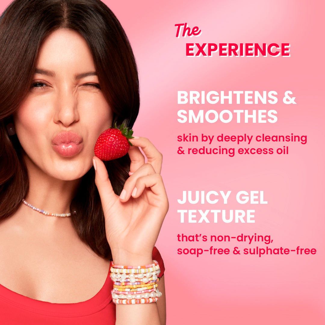 Strawberry Bright Niacinamide Gel Face Wash 100ml