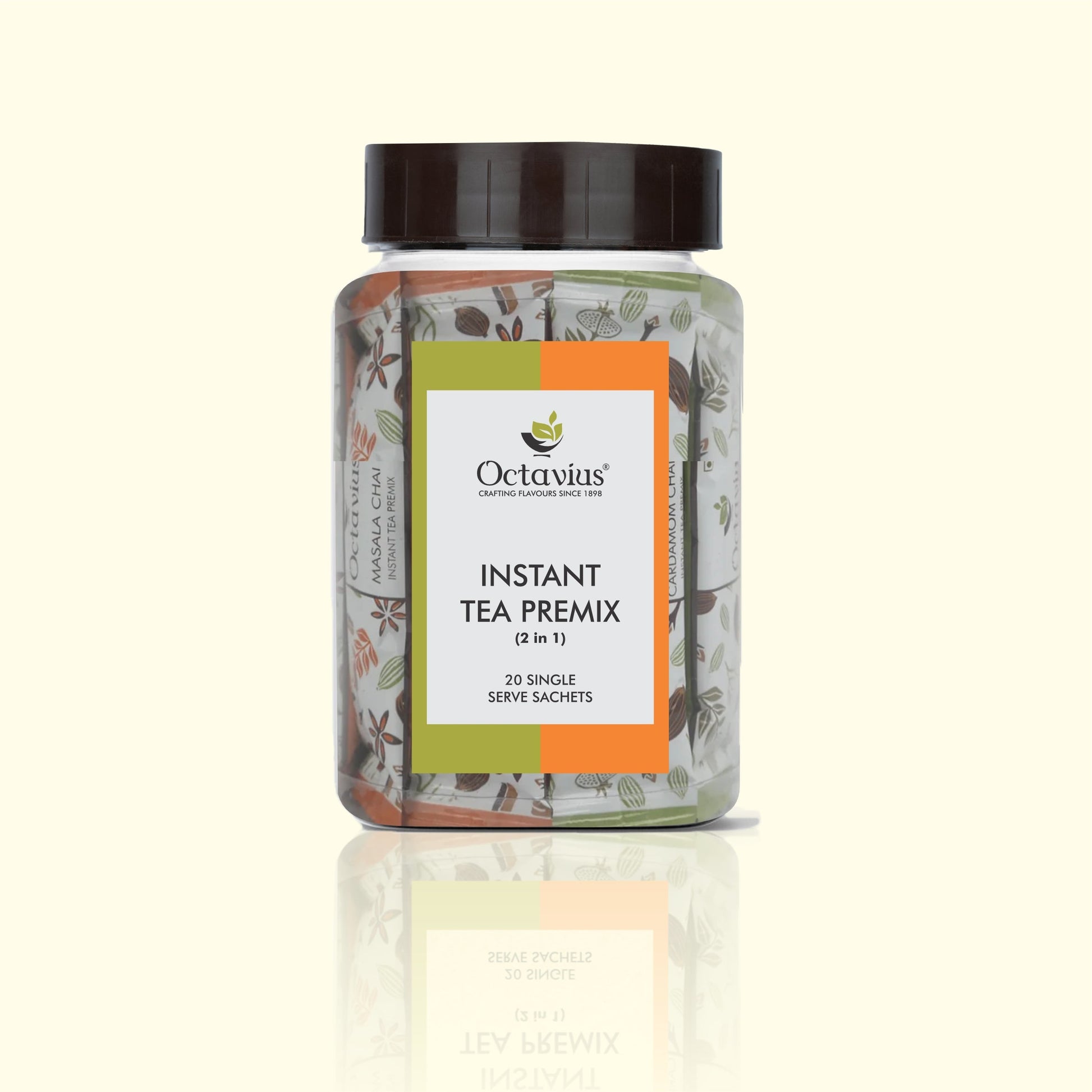 2 in 1 Instant Premix- Indian Masala, Cardamom 20 sachets